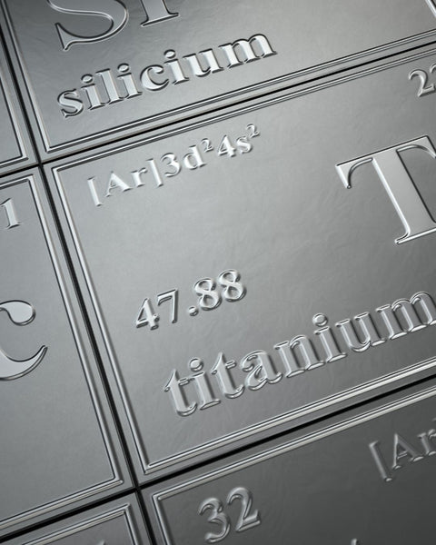 Element Titan im Periodensystem – Thema Titandioxid in Zahnpasta