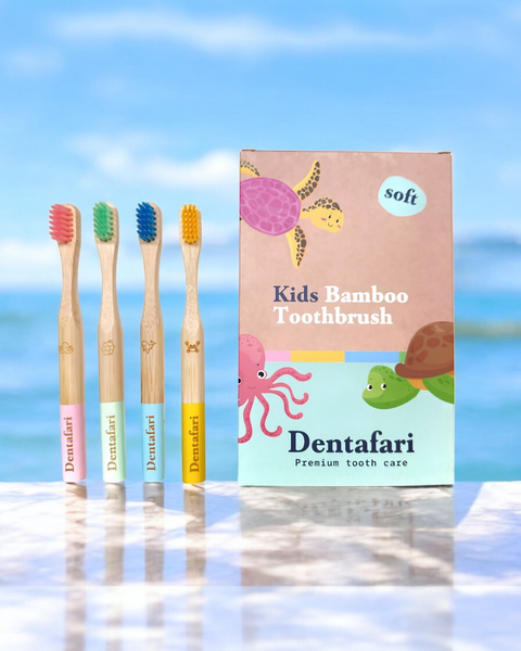 Bambus Kinder Zahnbürste 4er Set