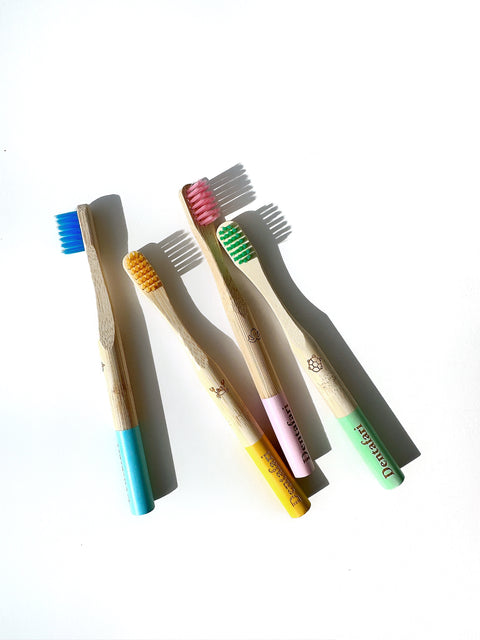 ✨NEU✨ Bambus Kinder Zahnbürste - PINK - WEICH